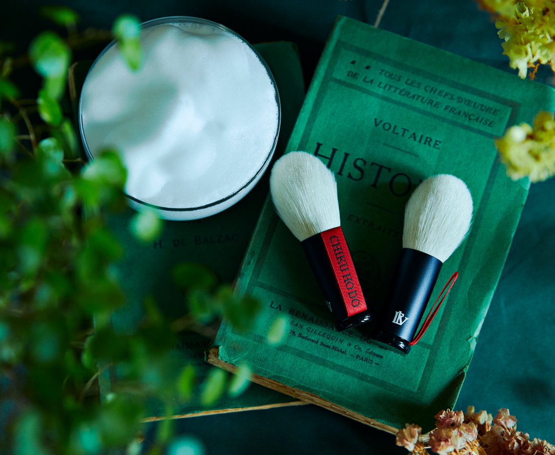 熊野筆 洗顔ブラシ(全顔・小鼻)2本セット