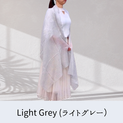 【夏の冷房・紫外線対策】100%カシミヤ 超軽量ストール｜薄くてコンパクト、一年中使える上質な一枚